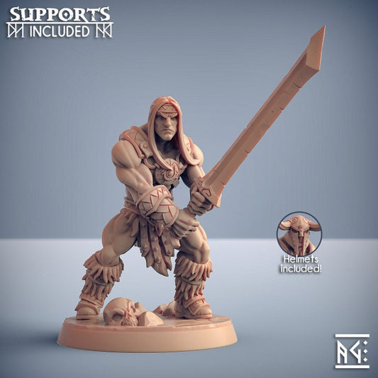 Dragonpeak Barbarian - Pose A - Unpainted Miniature