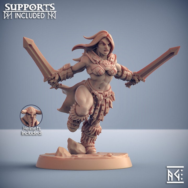 Dragonpeak Barbarian - Pose E - Unpainted Miniature