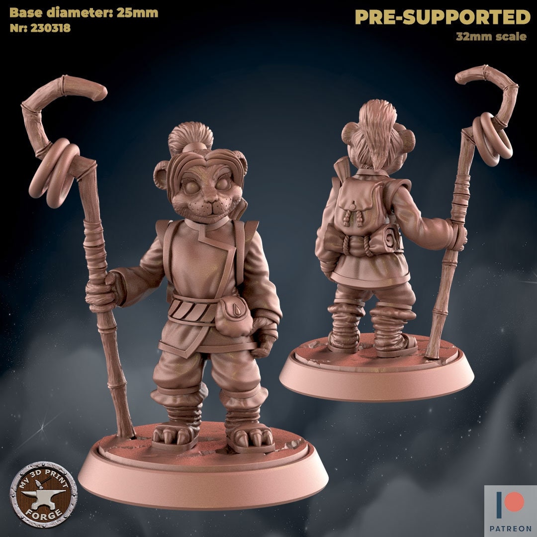 Young Panda - Standing - Unpainted Miniature