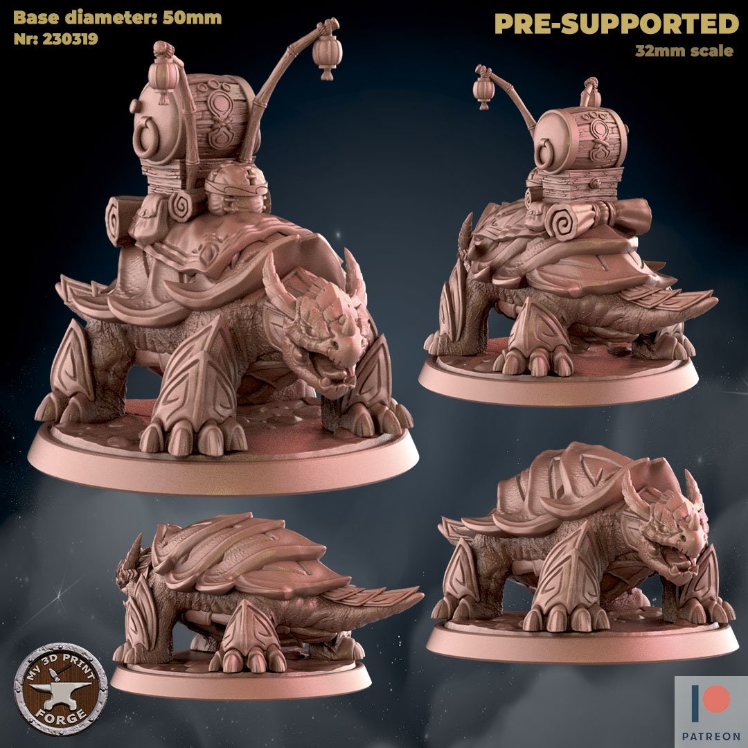 Dragon Turtle Mount - Unpainted Miniature