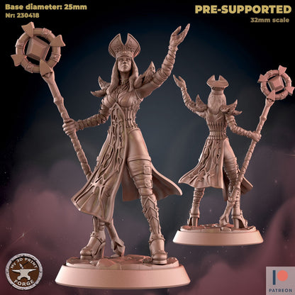 Inquisitor Priestess - 2 Poses - Unpainted Miniature