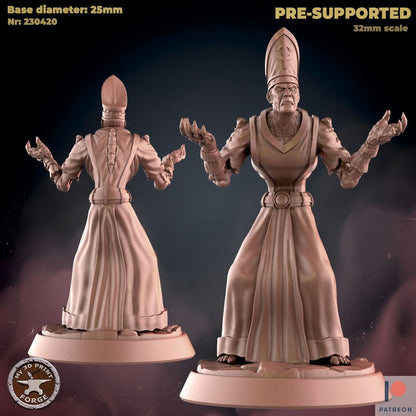 Undead Inquisitor - 2 Poses - Unpainted Miniature