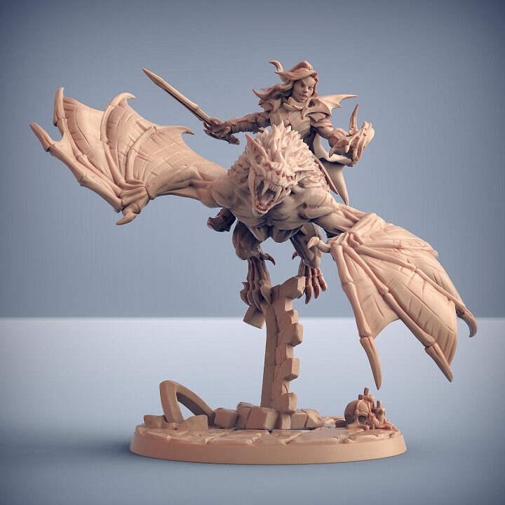 Vampire Bat Riders - Unpainted Miniature