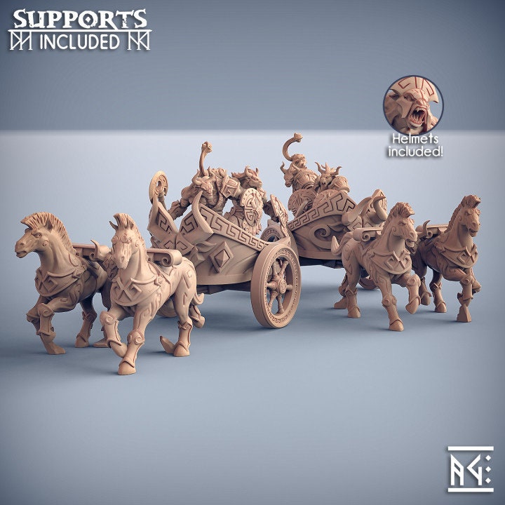 Minoc Chariot - Order of the Labyrinth Set - Unpainted Miniature