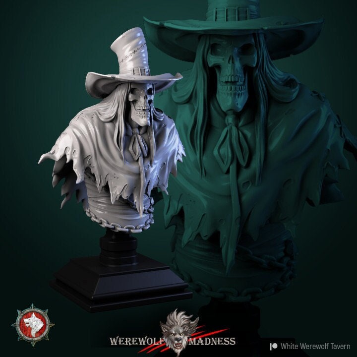 Ghost Scarecrow Bust