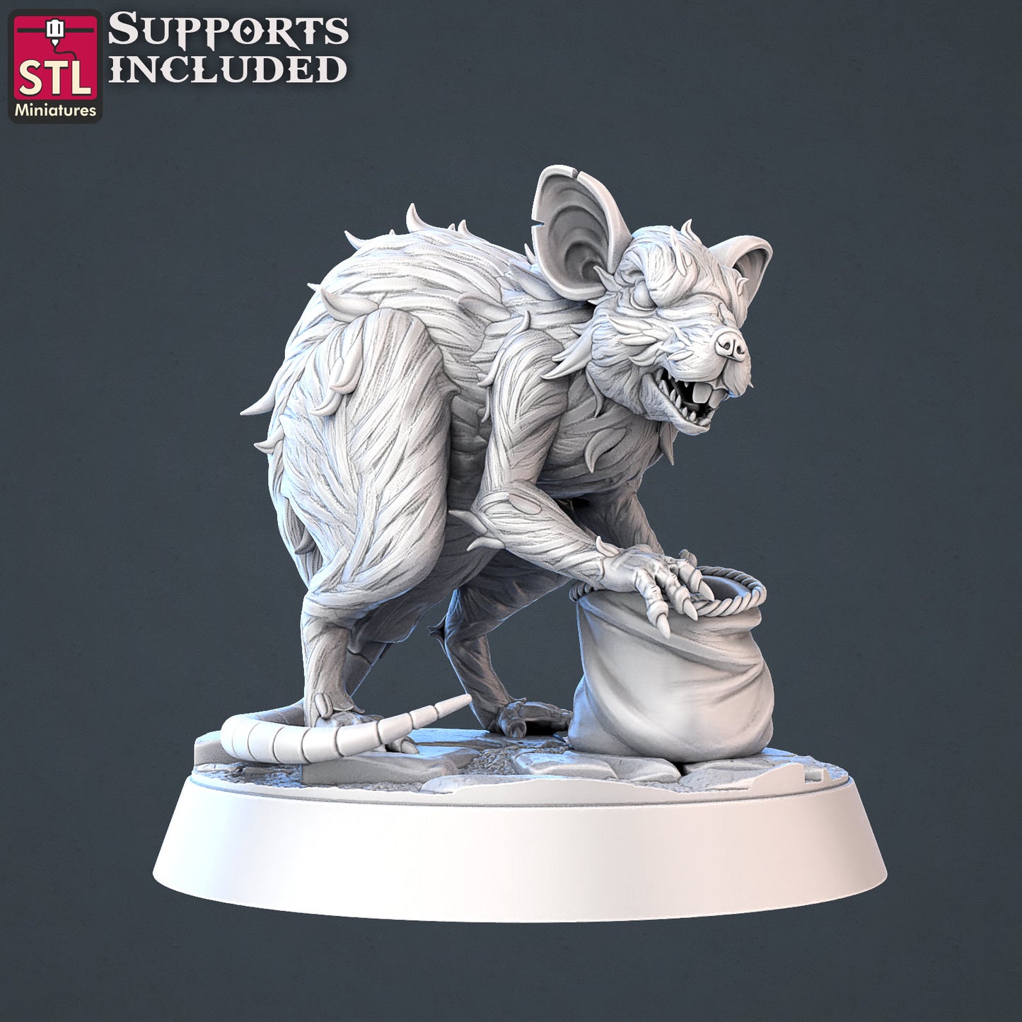 Giant Rats - Unpainted Miniature