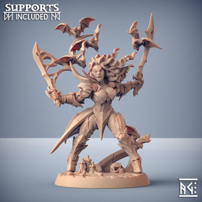 Lenora Drakenmiryan - Vampire Lord - Unpainted Miniature