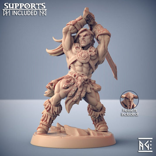 Dragonpeak Barbarian - Pose B - Unpainted Miniature