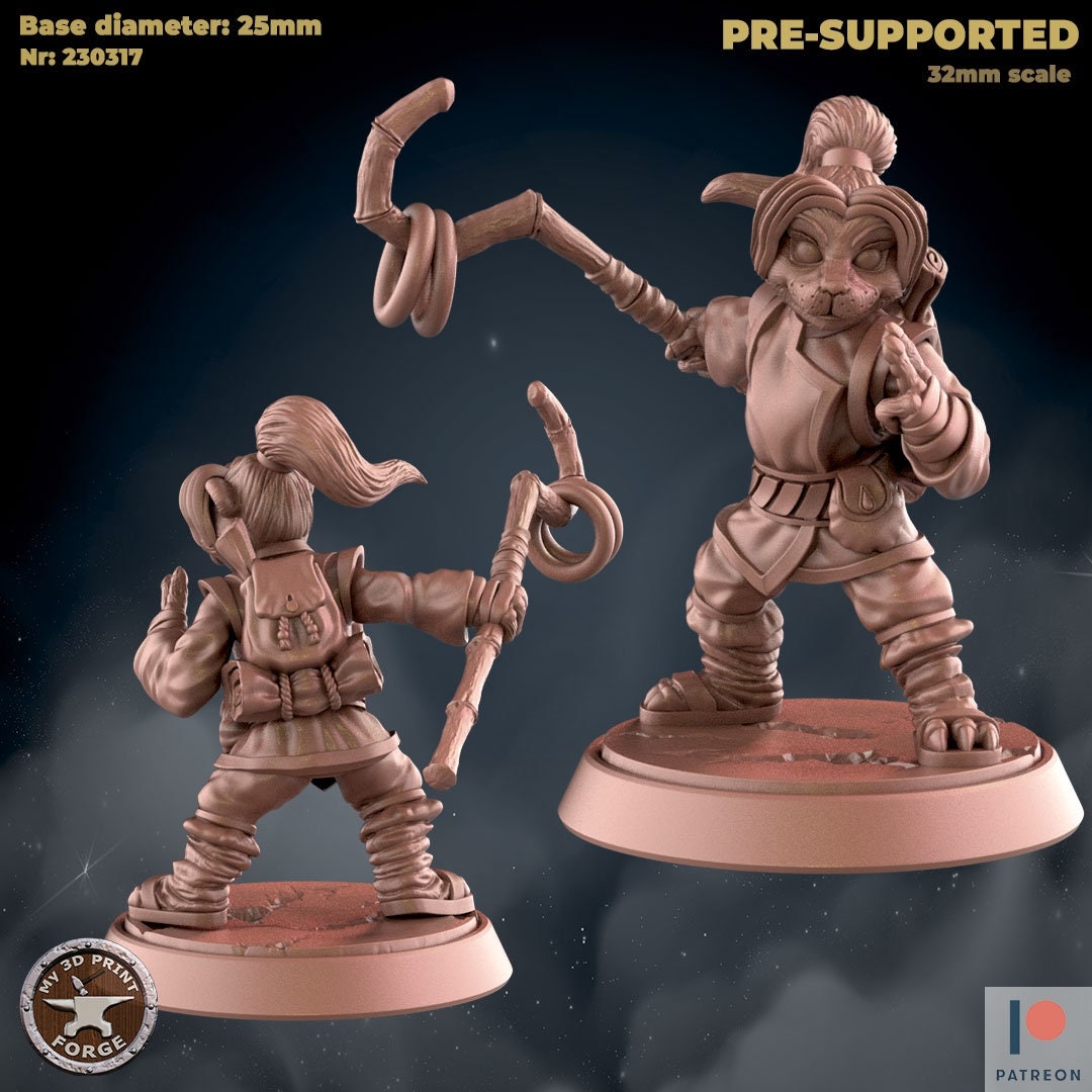 Young Panda - Attacking - Unpainted Miniature