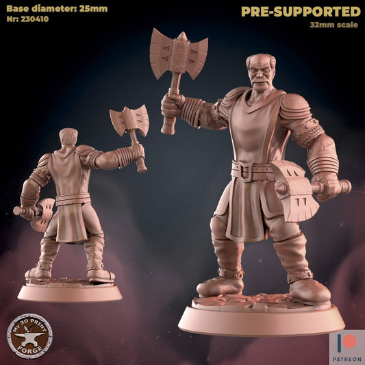 Hound Master - 2 Poses - Unpainted Miniature