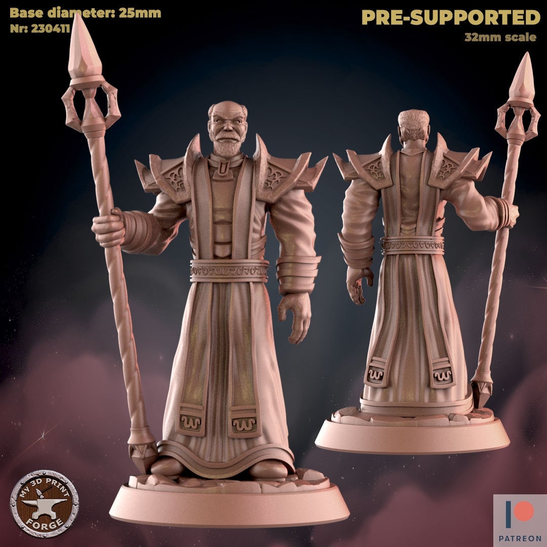 Arcanist - 2 Poses - Unpainted Miniature