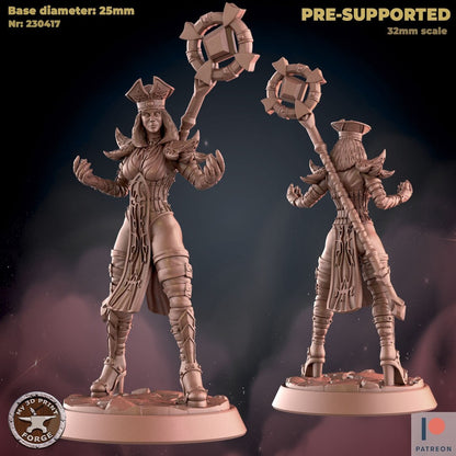 Inquisitor Priestess - 2 Poses - Unpainted Miniature