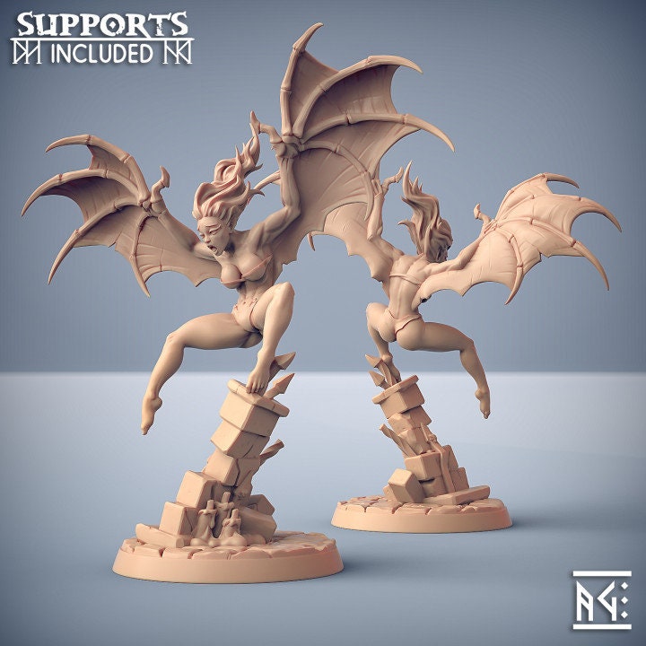 Akela - Winged Vampire - Pinup Miniature