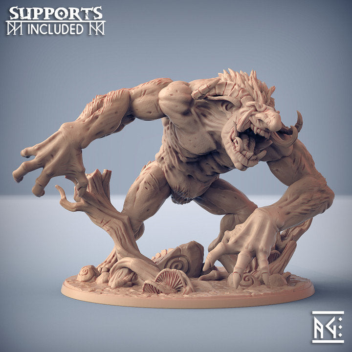 Giant Troll - Svartwood Troll Set - Unpainted Miniature