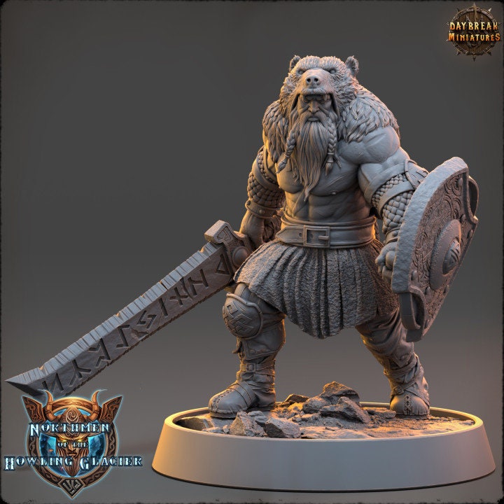 Magnar Runeblade - Northmen of the Howling Glacier - Unpainted Miniature