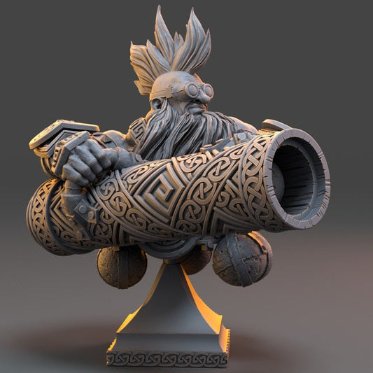 Yul Kaboom Grummer - Dwarf Bust