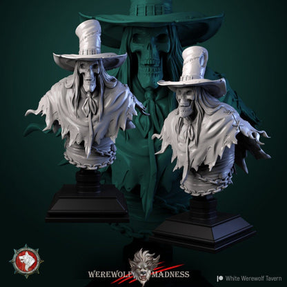 Ghost Scarecrow Bust