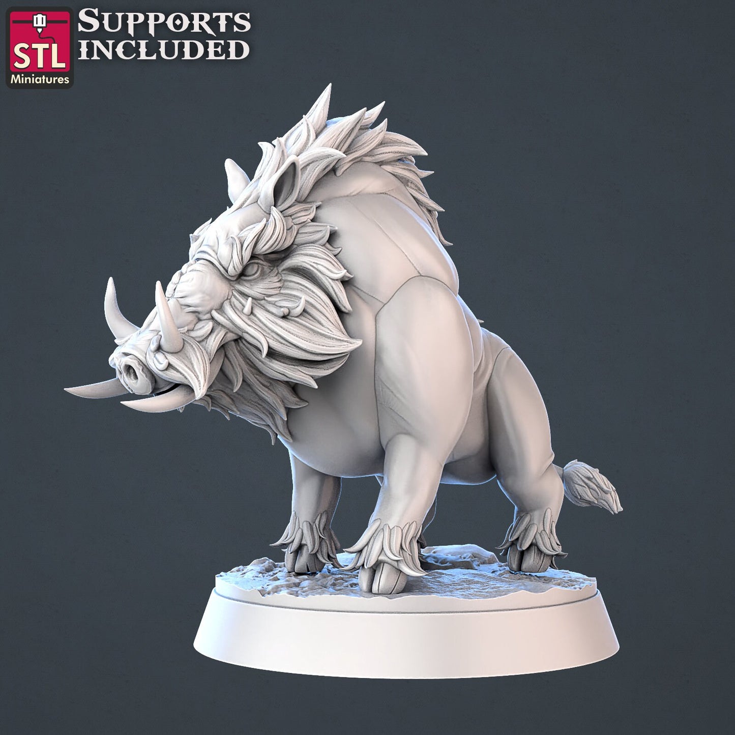 Wild Boar - Unpainted Miniature