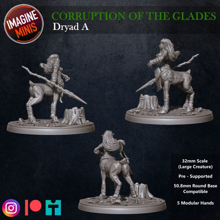 Forest Dryad - Pose A - Unpainted Miniature