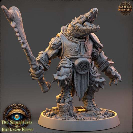 Rodder Longsnout - Crocodile Man - Unpainted Miniature