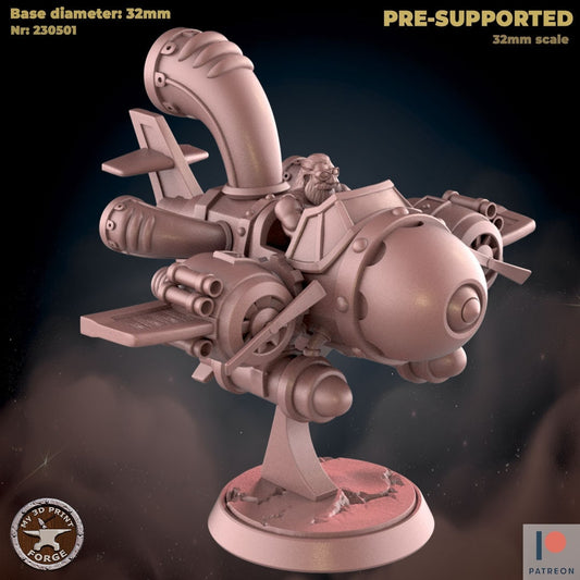 Dwarf Flying Machine - Unpainted Miniature