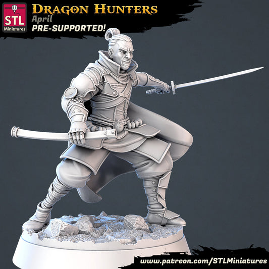 Dragon Hunter - Pose A - Unpainted Miniature