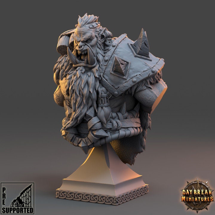 Rutger Gausshammer - Orc Warrior Bust