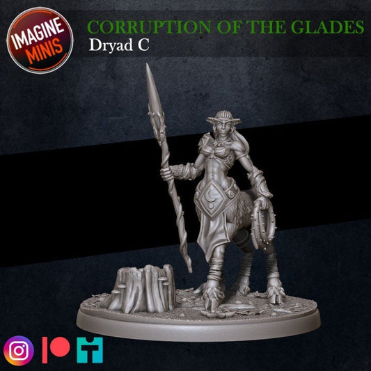 Forest Dryad - Pose C - Unpainted Miniature