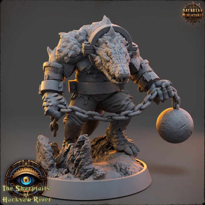 Oneton - Crocodile Man - Unpainted Miniature