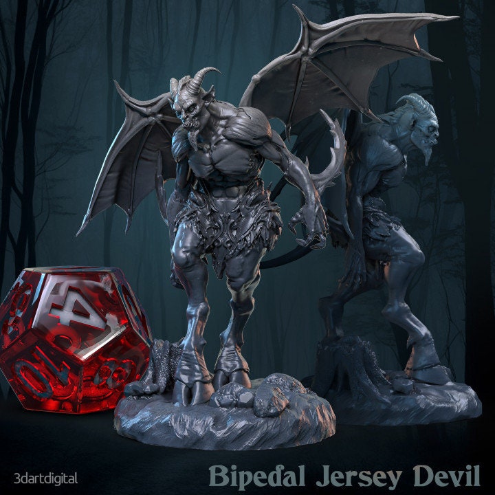 Jersey Devil - Bipedal Pose  - Unpainted Miniature