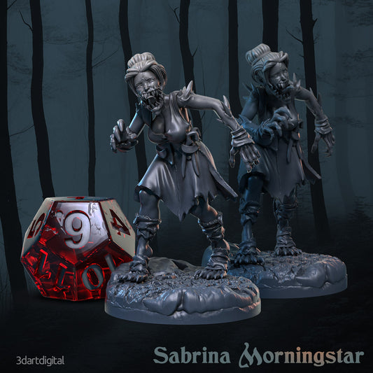 Sabrina Morningstar - Female Zombie - Unpainted Miniature