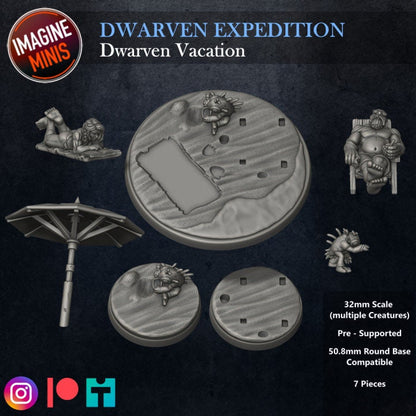 Dwarven Vacation - Unpainted Miniature Set