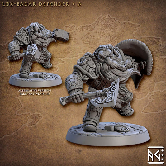 Lok'Badar Defender - Pose A - Unpainted Miniature