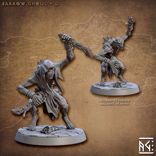 Barrow Ghoul - Pose D - Horrors of Rodburg Barrows - Unpainted Miniature