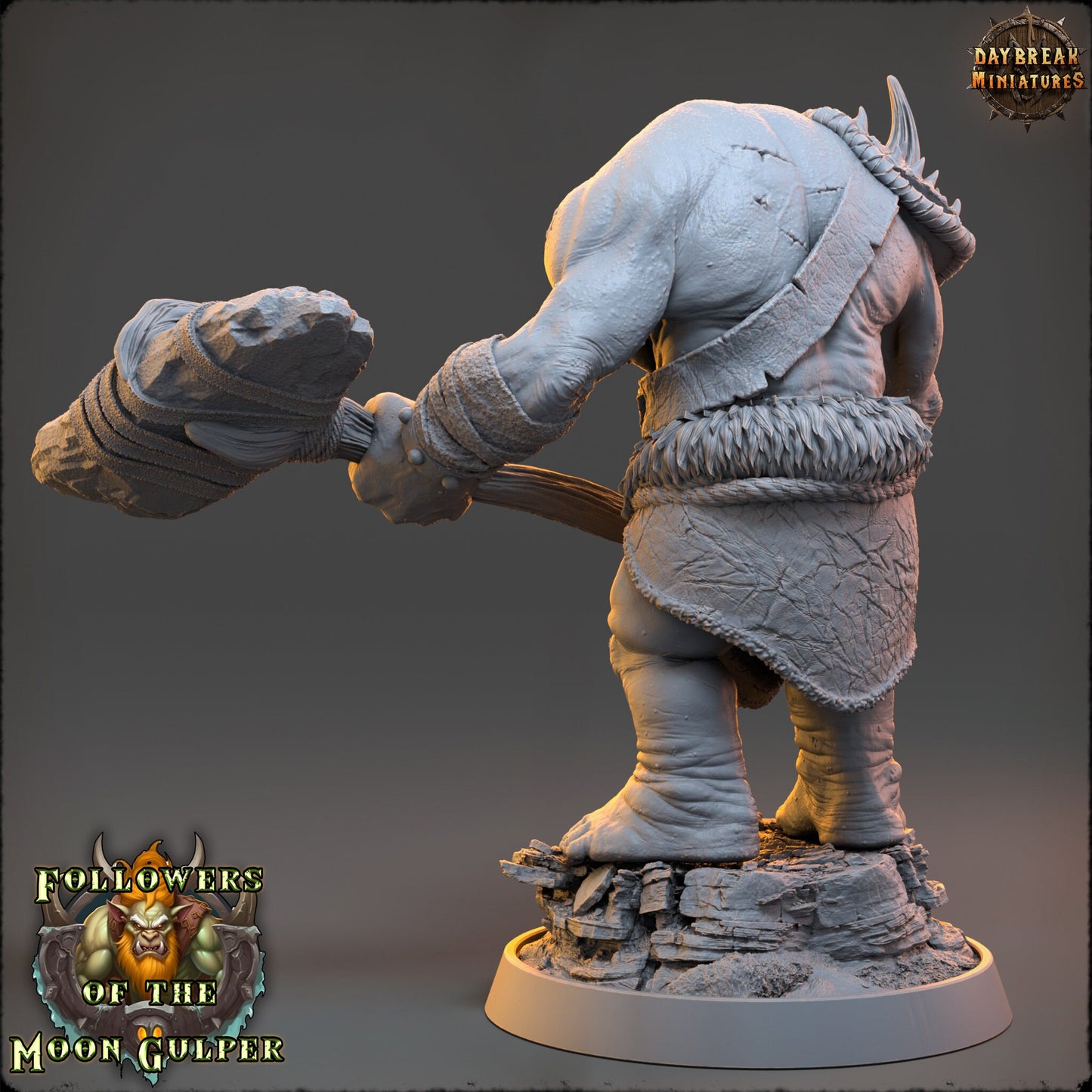 Zabadan Moshbreaker - Followers of the Moon Gulper - Unpainted Miniature