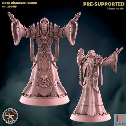 Undead Acolyte - 3 Poses - Unpainted Miniature