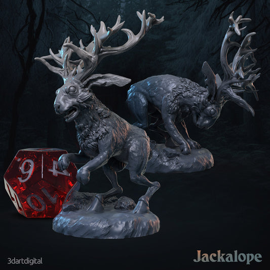 Jackalope  - Unpainted Miniature