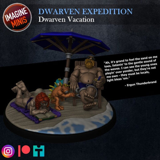 Dwarven Vacation - Unpainted Miniature Set