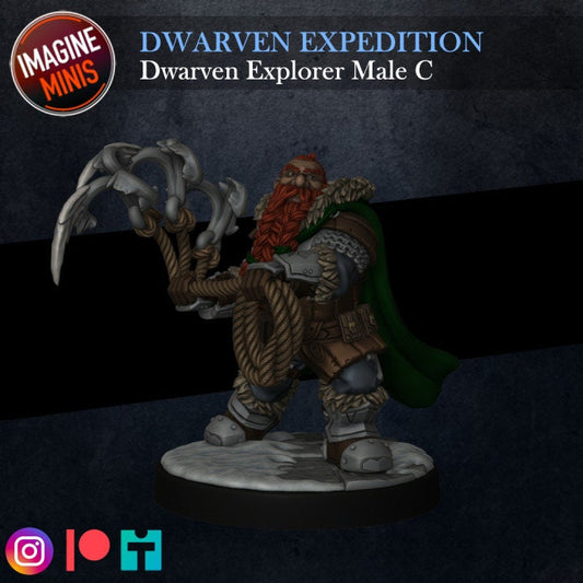 Dwarven Expedition - Female C - Unpainted Miniature