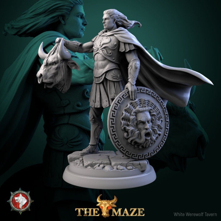 Theseus - Male Fighter - Unpainted Miniature