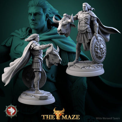Theseus - Male Fighter - Unpainted Miniature
