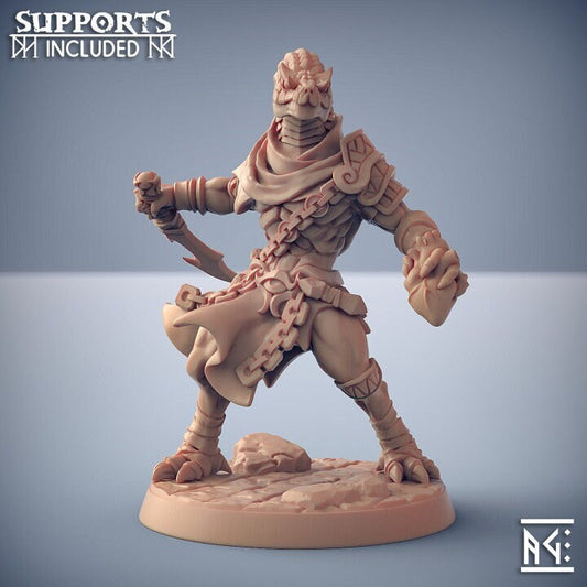 Nagarot Thrall - Pose C - Maneater Nagarots - Unpainted Miniature