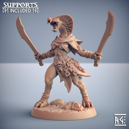 Nagarot Thrall - Pose D - Maneater Nagarots - Unpainted Miniature