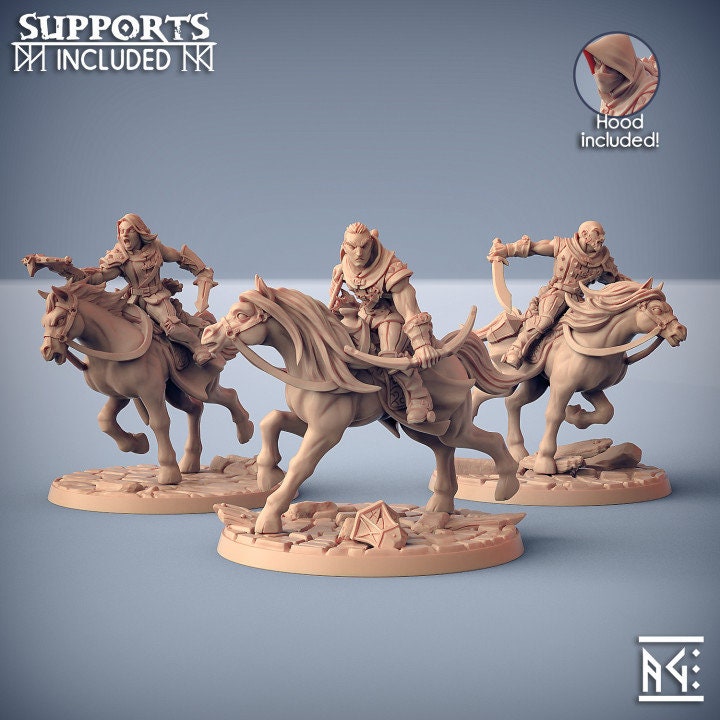 Thieves Guild - Mounted Thieves - Unpainted Miniature