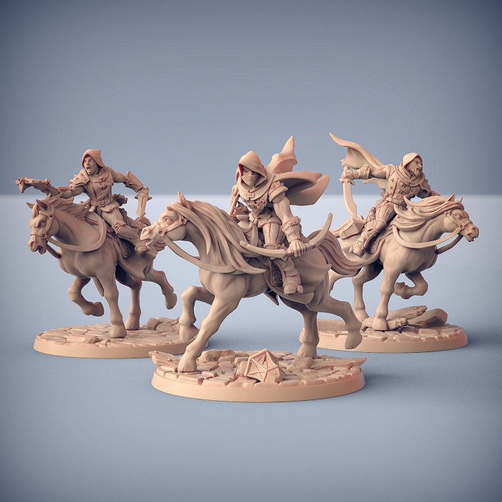 Thieves Guild - Mounted Thieves - Unpainted Miniature