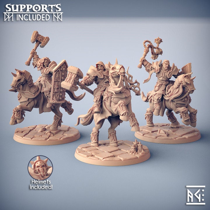 Requiem Cavalry - Requiem Brotherhood - Unpainted Miniature