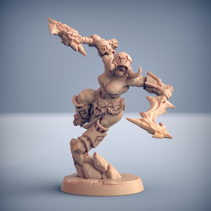 Dumlok Flameseekers - Pose D - Unpainted Miniature