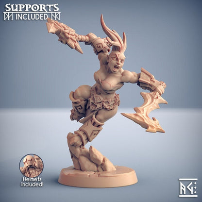 Dumlok Flameseekers - Pose D - Unpainted Miniature