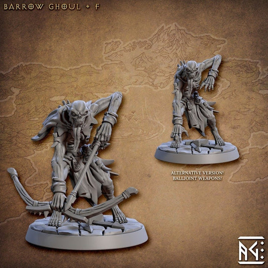 Barrow Ghoul - Pose F - Horrors of Rodburg Barrows - Unpainted Miniature