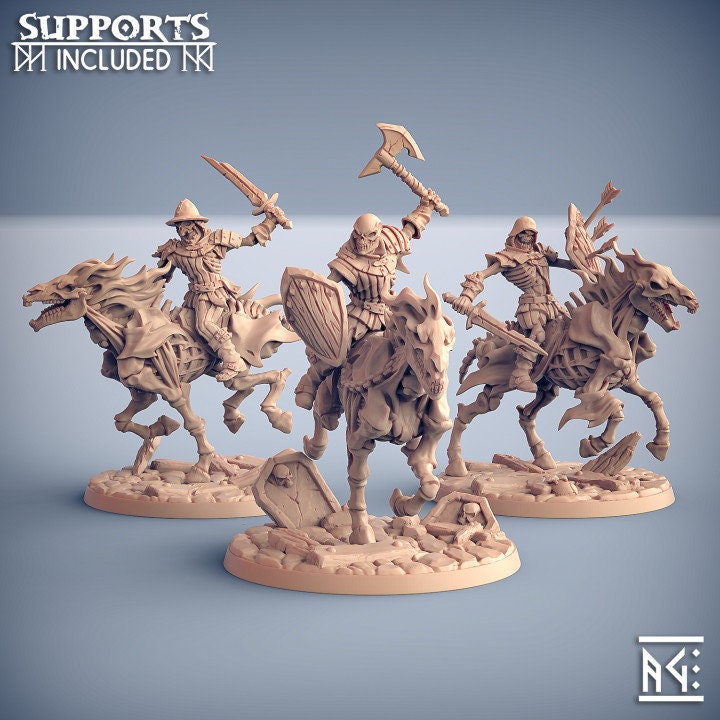 Nightmare Riders - Oldburg Fallen Ones - Unpainted Miniature